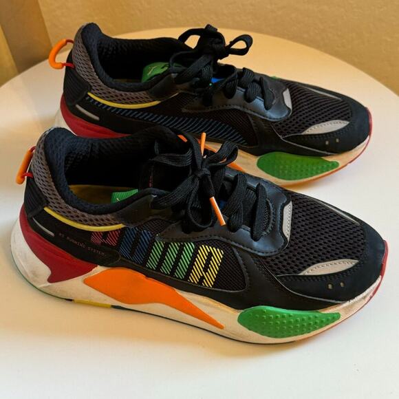 Puma RS-X Bold ‘Black Andean Toucan Orange’ Athletic Shoes Size 5.5C - Picture 1 of 5
